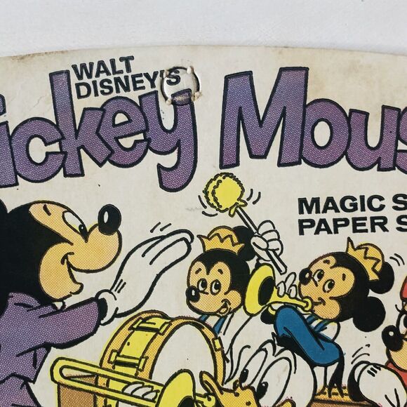 Vintage 1970s Whitman Mickey Mouse Magic Slate Toy Walt Disney Conductor Band - Picture 6 of 10